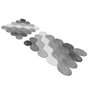Mijölnir Juego de Alfombrillas de Baño Gris de 2 Piezas con Base Antideslizante